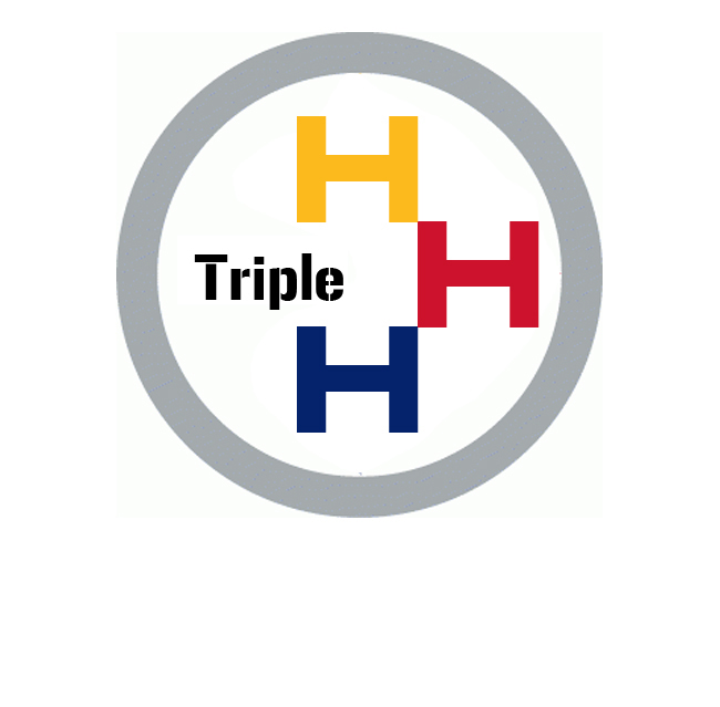 Pittsburgh Steelers Triple H Logo DIY iron on transfer (heat transfer)